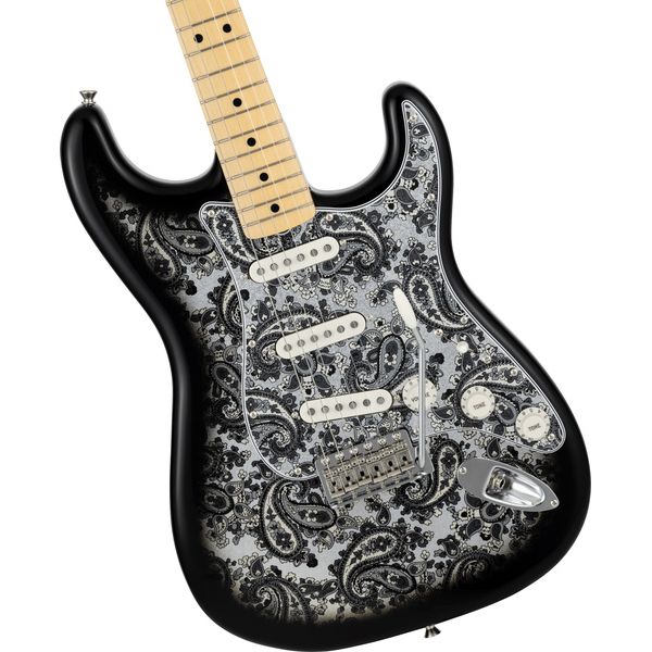 Fender MIJ Strat MN Black Paisley