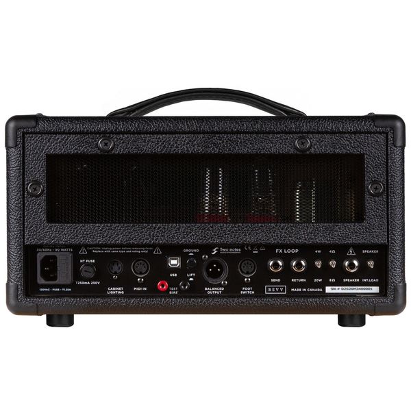 Revv D20 Amp Head BK MK2