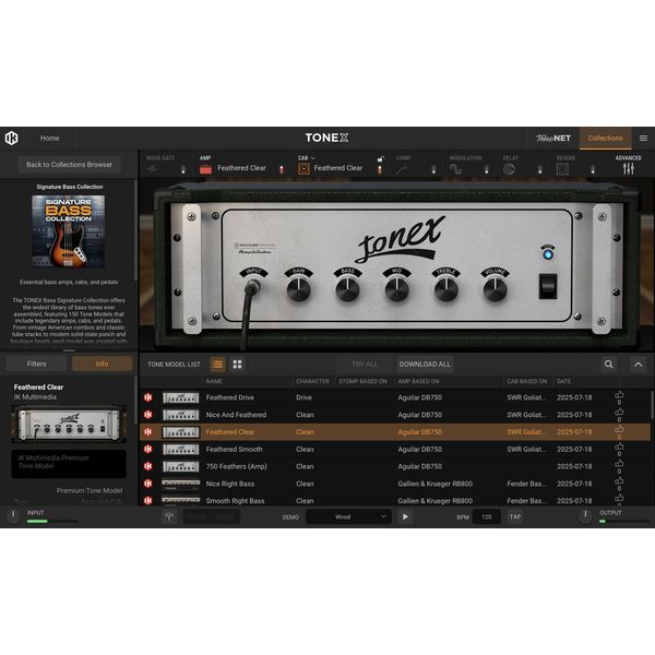 IK Multimedia TONEX Bass Signature Collect.