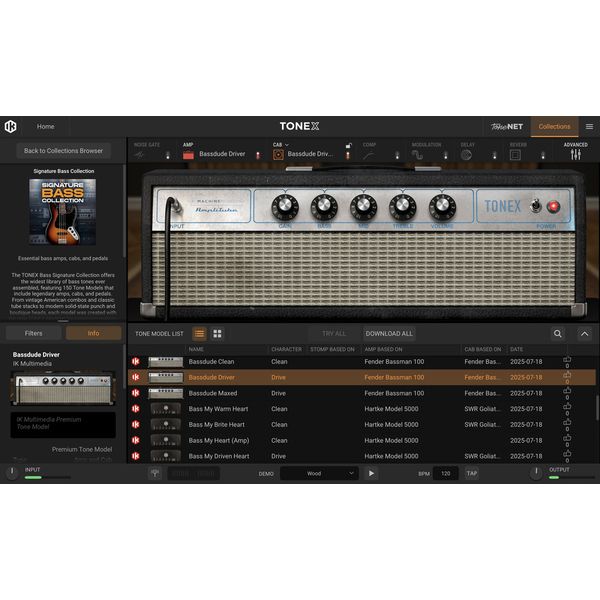 IK Multimedia TONEX Bass Signature Collect.