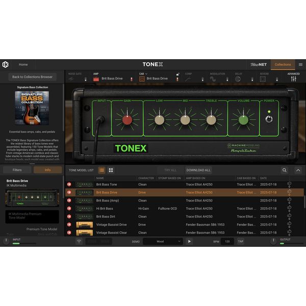 IK Multimedia TONEX Bass Signature Collect.