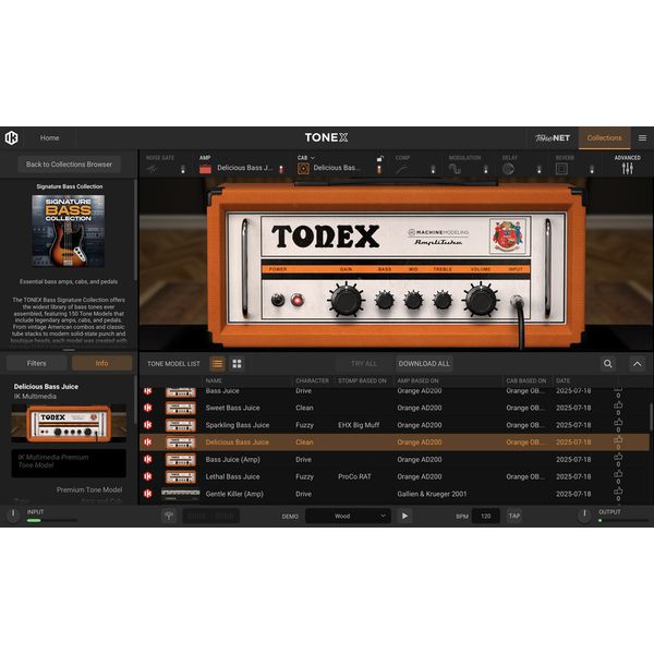 IK Multimedia TONEX Bass Signature Collect.