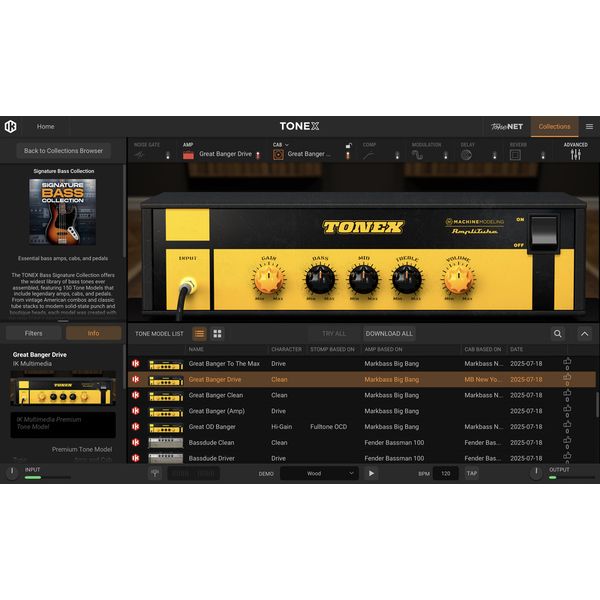 IK Multimedia TONEX Bass Signature Collect.