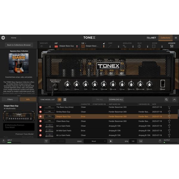 IK Multimedia TONEX Bass Signature Collect.