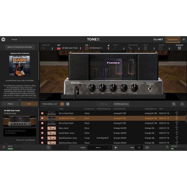 IK Multimedia TONEX Bass Signature Collect.