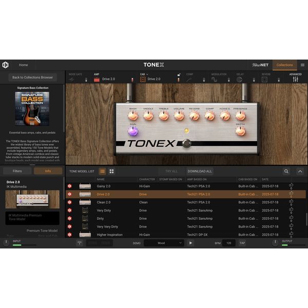 IK Multimedia TONEX Bass Signature Collect.