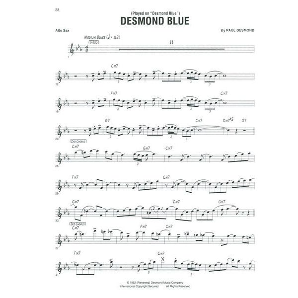 Hal Leonard Paul Desmond Collection