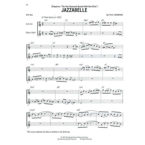 Hal Leonard Paul Desmond Collection