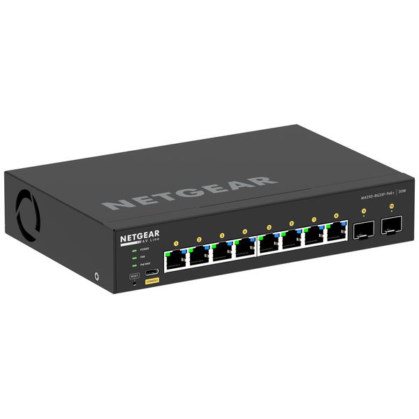Netgear AV M4250 10-Port 8G2XF PoE+