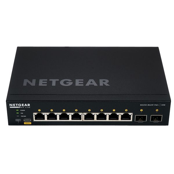 Netgear AV M4250 10-Port 8G2XF PoE+