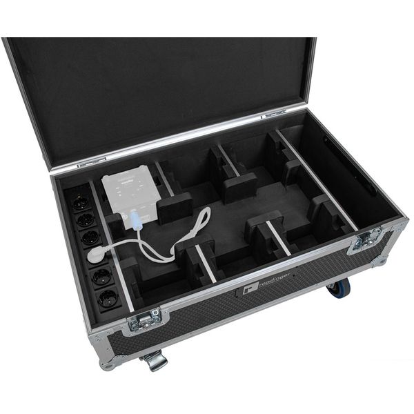 Roadinger Flightcase 6x AKKU UP-4 QCL