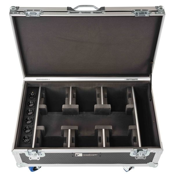 Roadinger Flightcase 6x AKKU UP-4 QCL