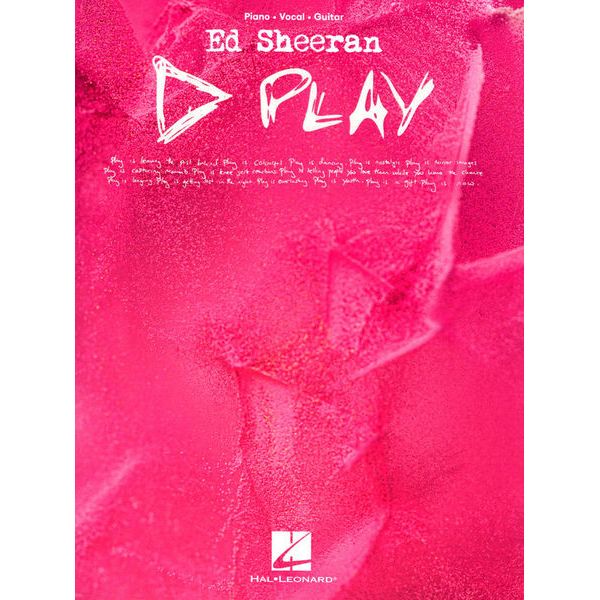 Hal Leonard Ed Sheeran Play