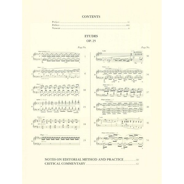 Edition Peters Complete Chopin Etudes