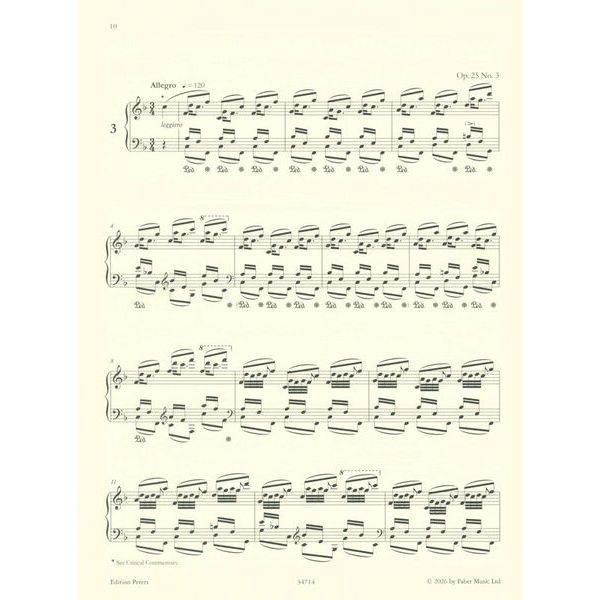 Edition Peters Complete Chopin Etudes