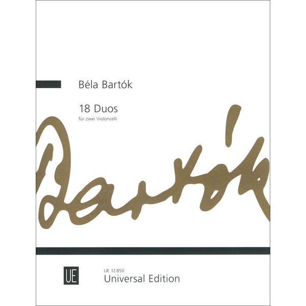 Universal Edition Bartók 18 Duos Cello