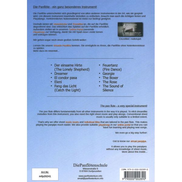 Hofmann Melodien für Panflöte