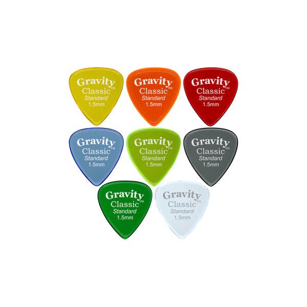 Gravity Guitar Picks Classic Multi-Color 8-Pack1,5