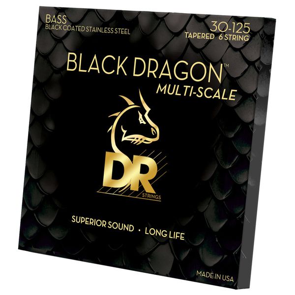 DR Strings Black Dragon DBSMB6-30 Coated