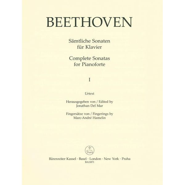 Bärenreiter Beethoven Sämtliche Sonaten I