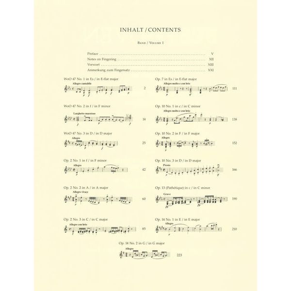 Bärenreiter Beethoven Sämtliche Sonaten I