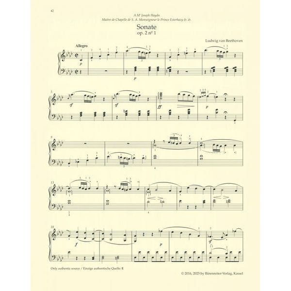 Bärenreiter Beethoven Sämtliche Sonaten I