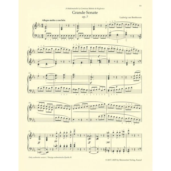 Bärenreiter Beethoven Sämtliche Sonaten I