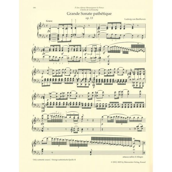 Bärenreiter Beethoven Sämtliche Sonaten I