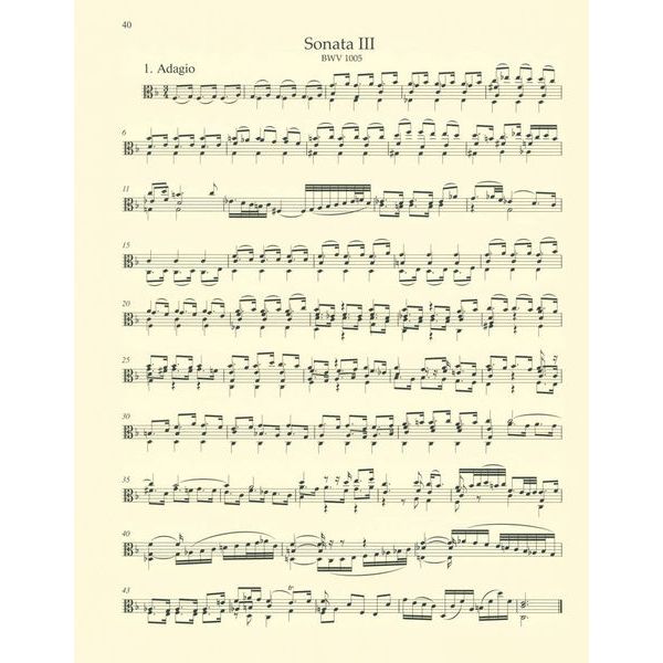 Bärenreiter Bach Drei Sonaten
