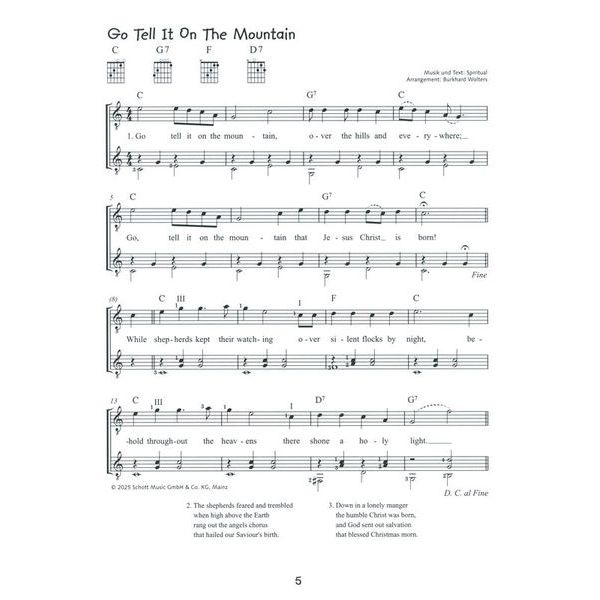 Schott Alles Gitarre Weihnachtslieder