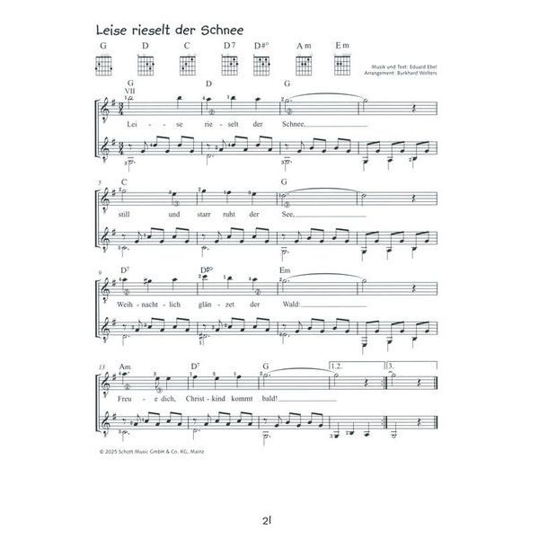 Schott Alles Gitarre Weihnachtslieder