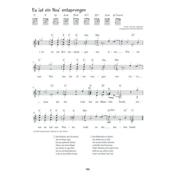 Schott Alles Gitarre Weihnachtslieder