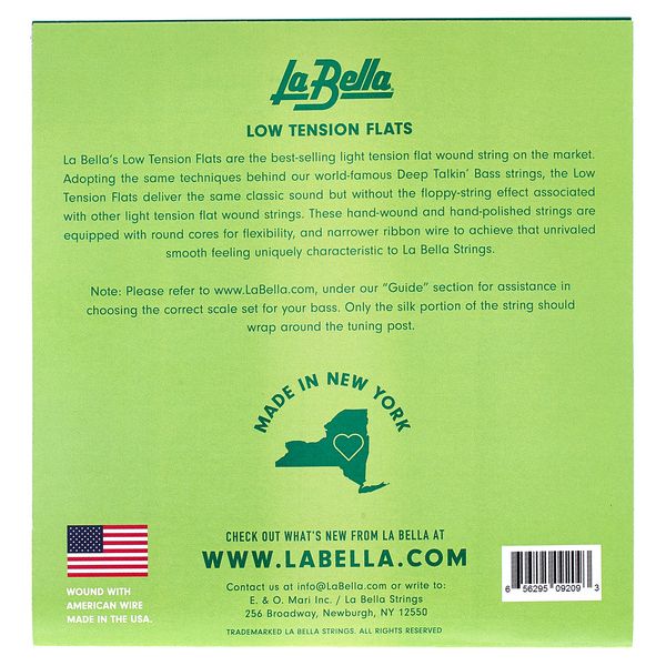 La Bella LTF-4A-S Bass LowTension Flats