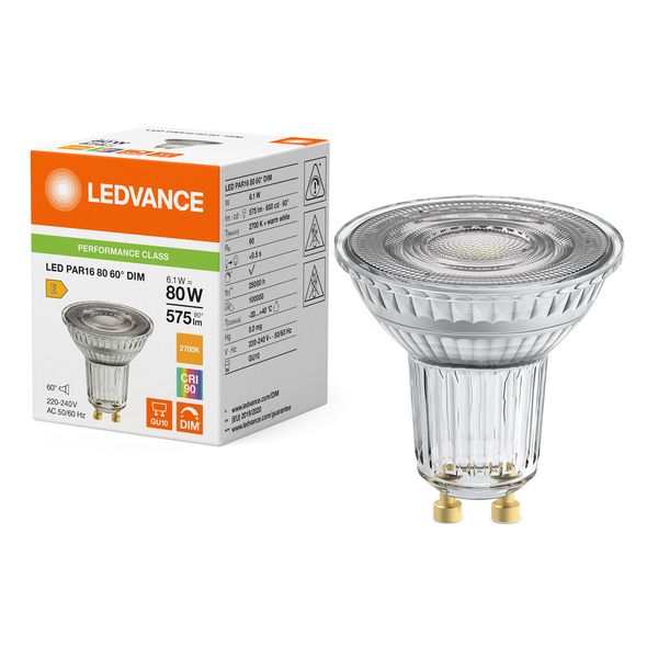 LEDVANCE LED PAR16 80 60° DIM 6.1W 927