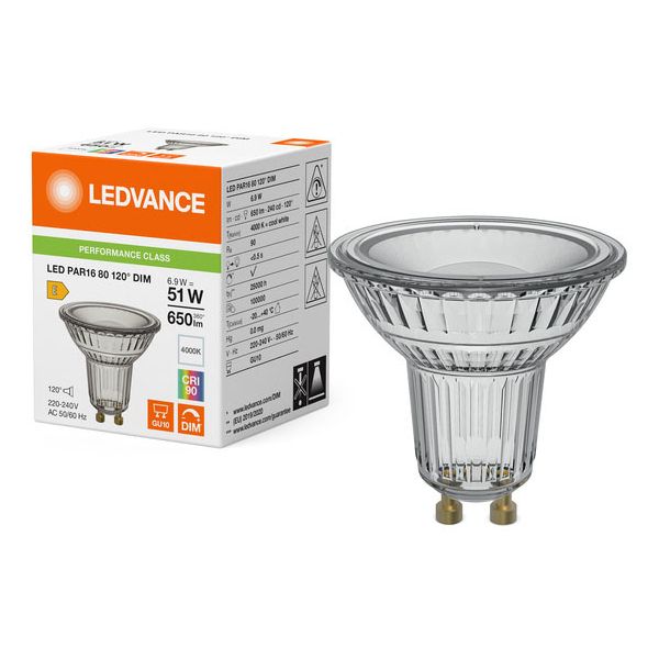 LEDVANCE LED PAR16 80 120° DIM 6.9W 940