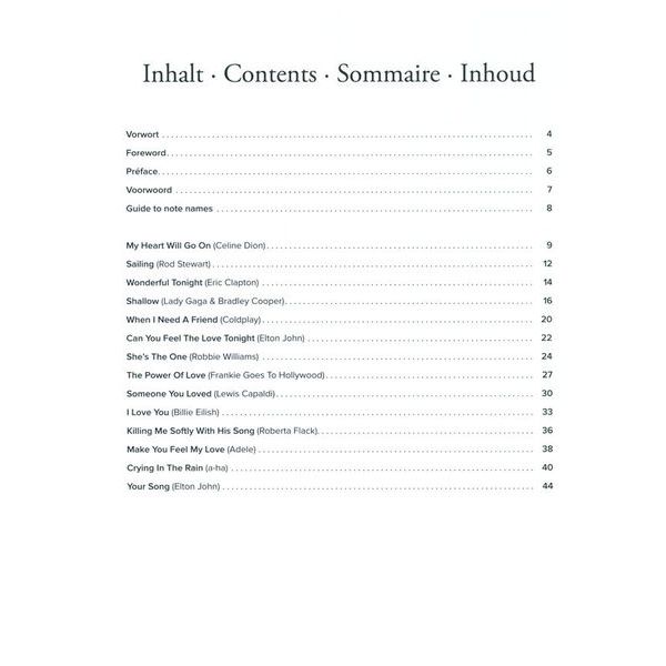 Bosworth Love Songs for Harfe