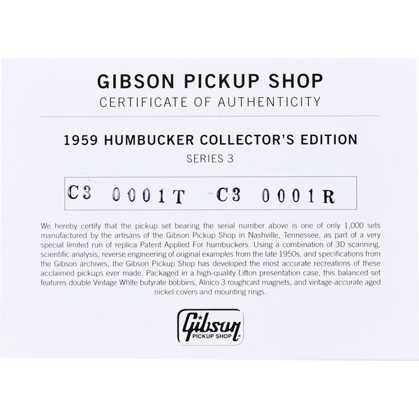 Gibson 59 Humbucker Collectors Series