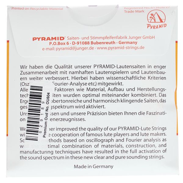 Pyramid Premium Oud Strings OU604