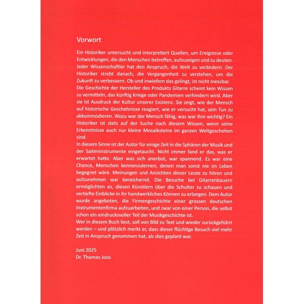Dr. Thomas Joos Elektrische Gitarren