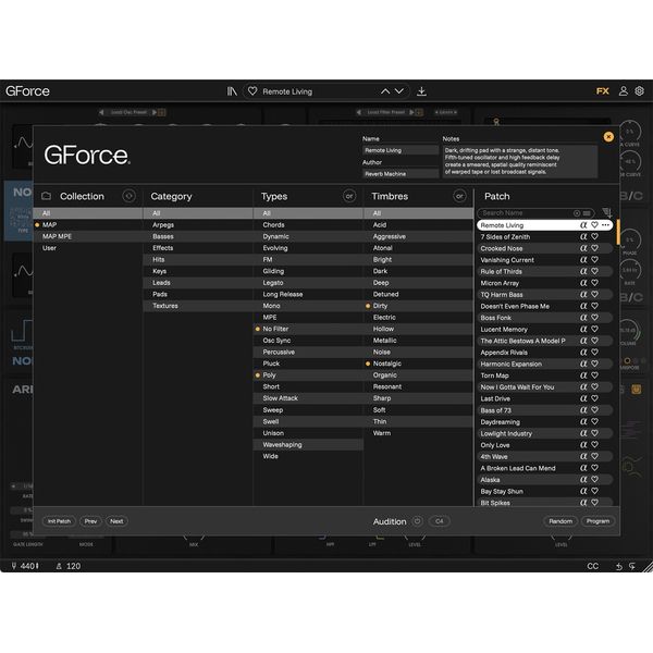 GForce MAP
