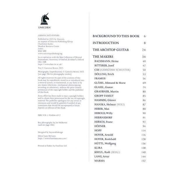 Unicorn Publishing Group German Jazz Guitars