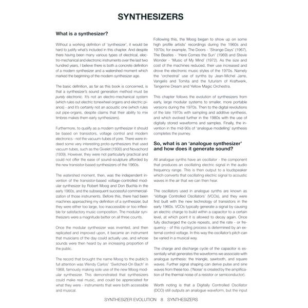 Velocity Press Synthesizer Evolution