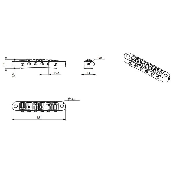 ABM Roller Bridge 2400n-RO Aged N