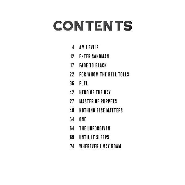 Hal Leonard Metallica for Piano Solo