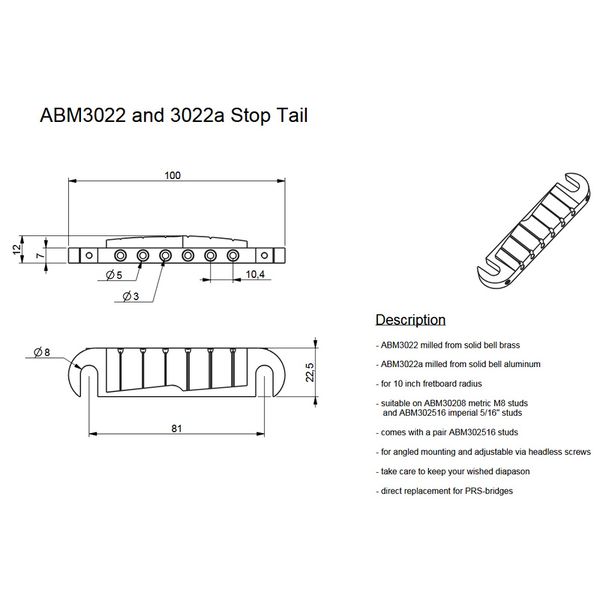 ABM 3022ca Wraparound Bridge