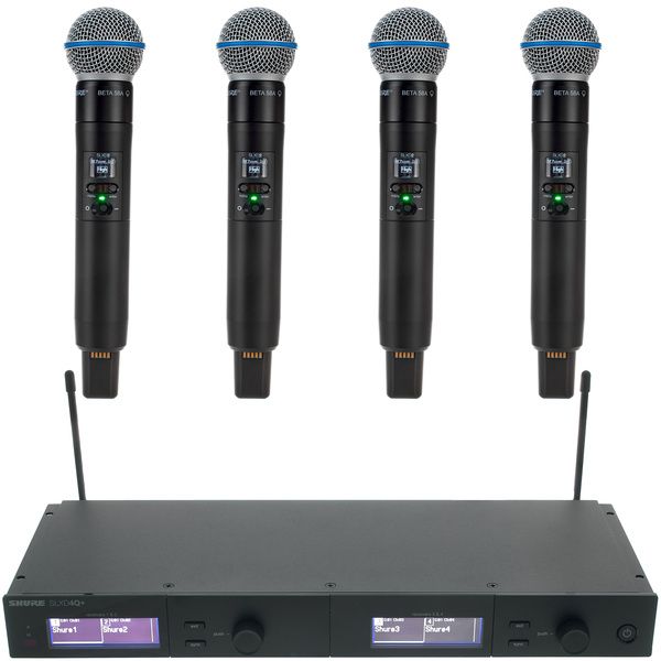 Shure SLXD4Q+E Beta58 K59 Bundle