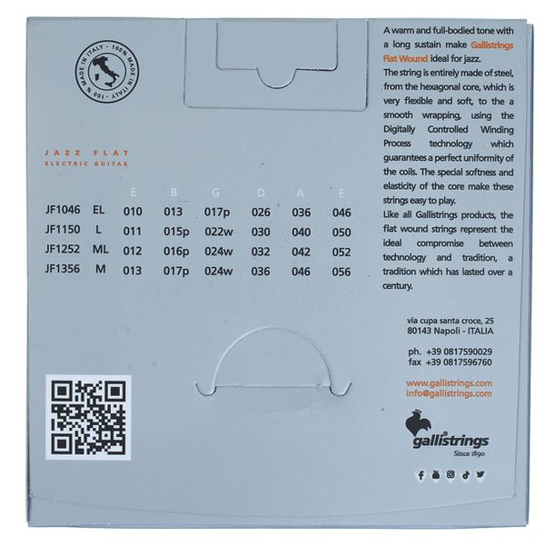 Galli Strings JF1046 E-Guitar Extra Light