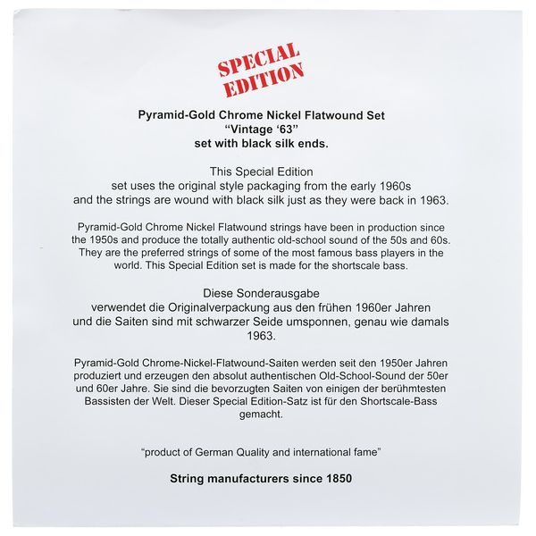 Pyramid Collector Bass String Set