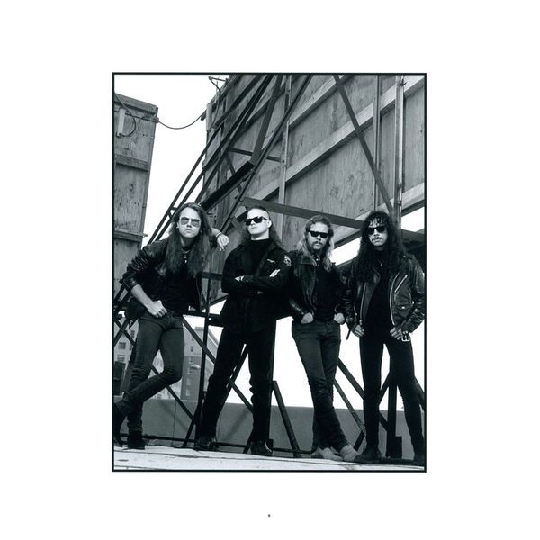 Reel Art Press Metallica Black Album in B/W