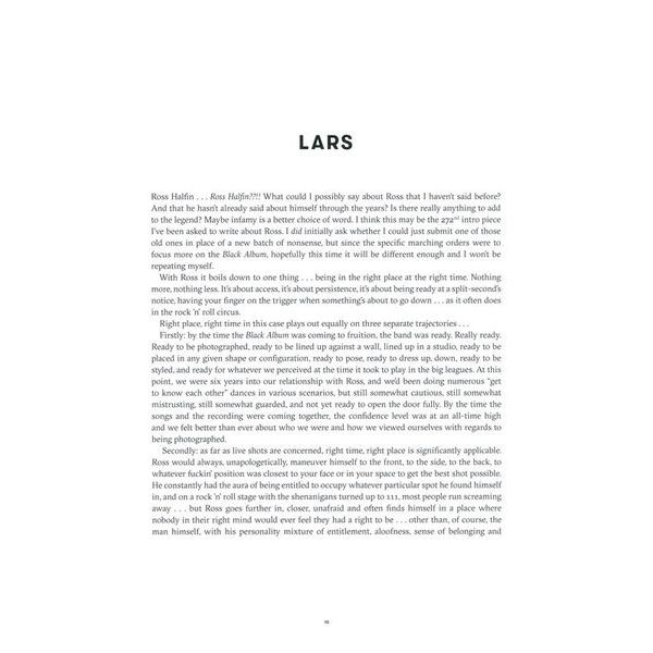 Reel Art Press Metallica Black Album in B/W